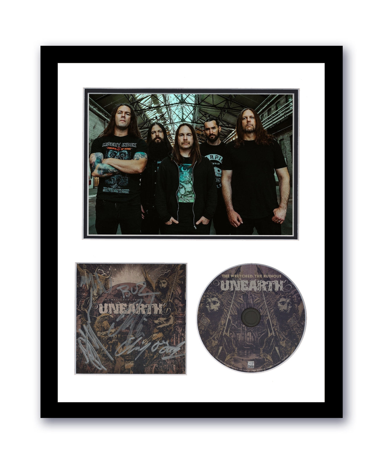 Unearth Signed 11x14 Custom Framed The Wretched The Ruinous Autographed ACOA 3