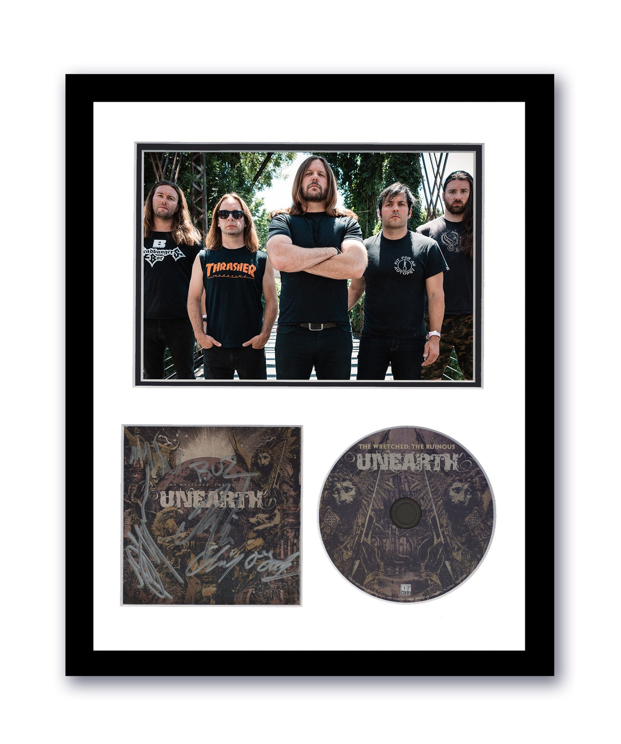 Unearth Signed 11x14 Custom Framed The Wretched The Ruinous Autographed ACOA 5