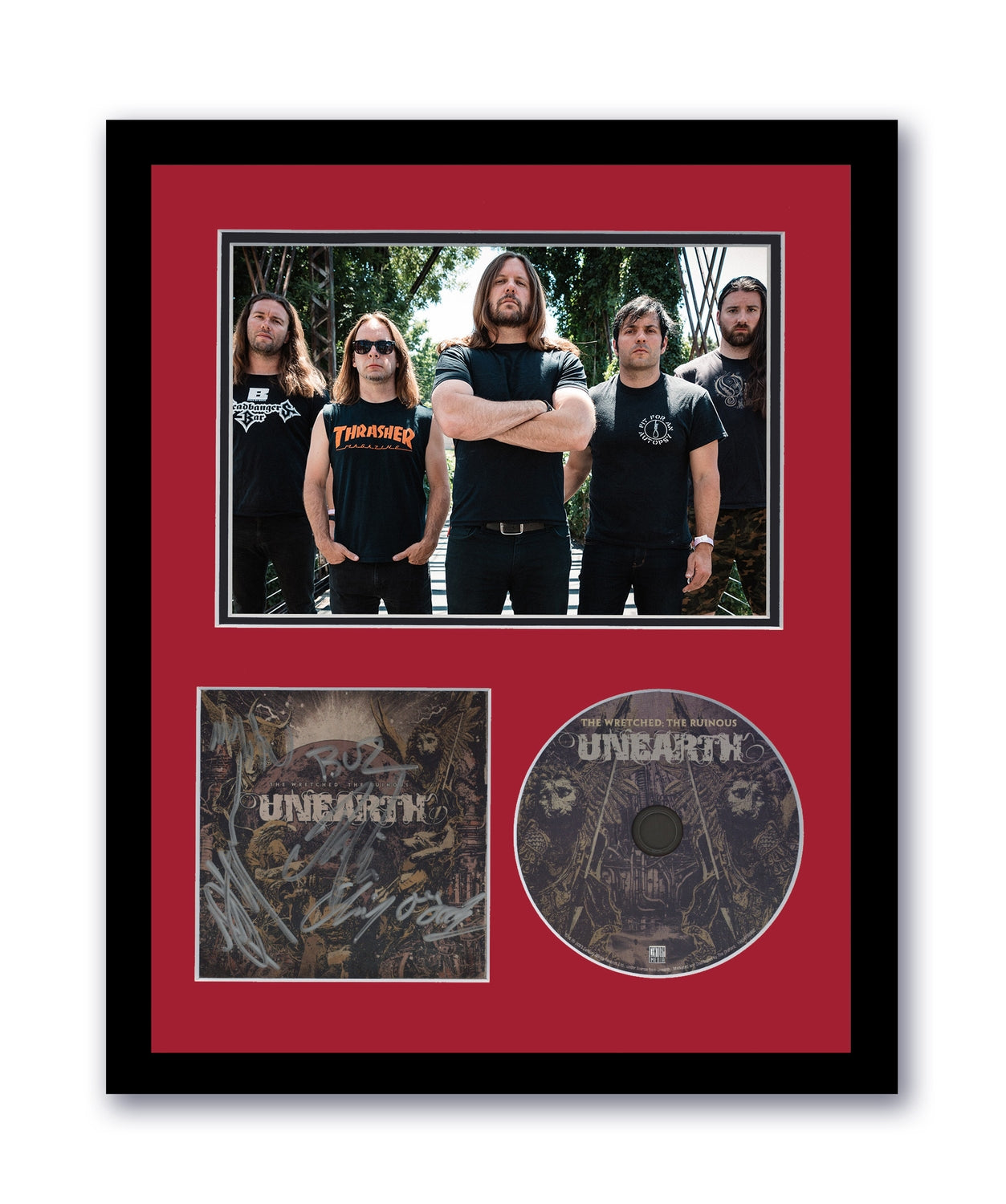 Unearth Signed 11x14 Custom Framed The Wretched The Ruinous Autographed ACOA 6