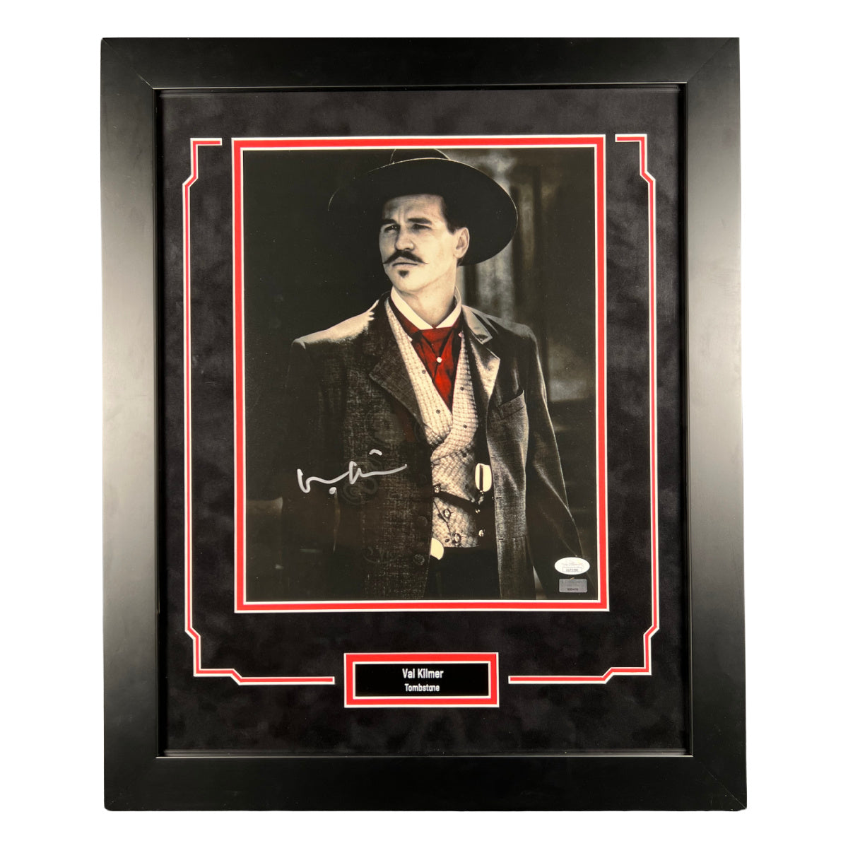 Val Kilmer Autographed 8x10 Photo Framed Tombstone Doc Holliday Signed JSA COA