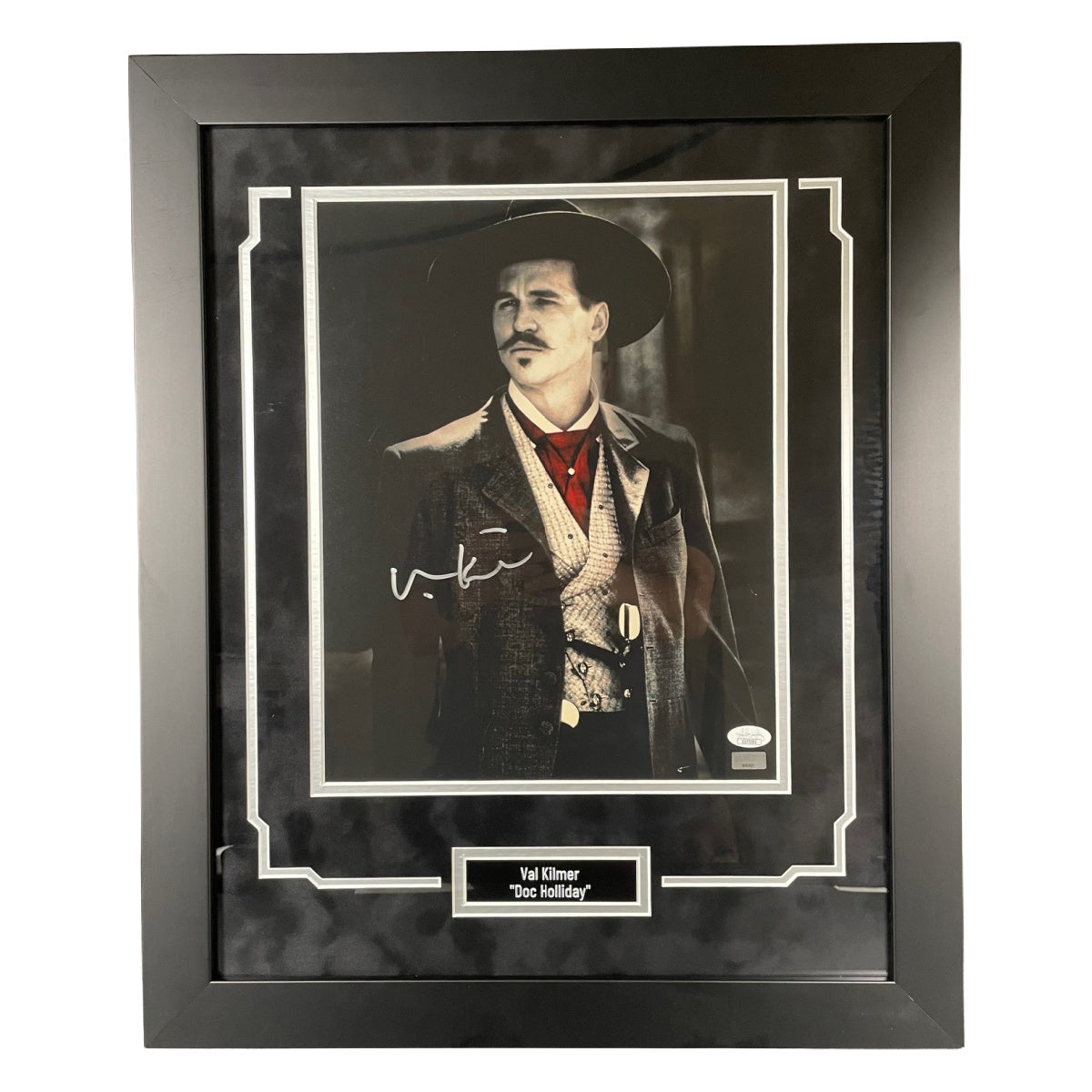 Val Kilmer Signed 11x14 Photo Framed Tombstone Doc Holliday Autographed JSA COA