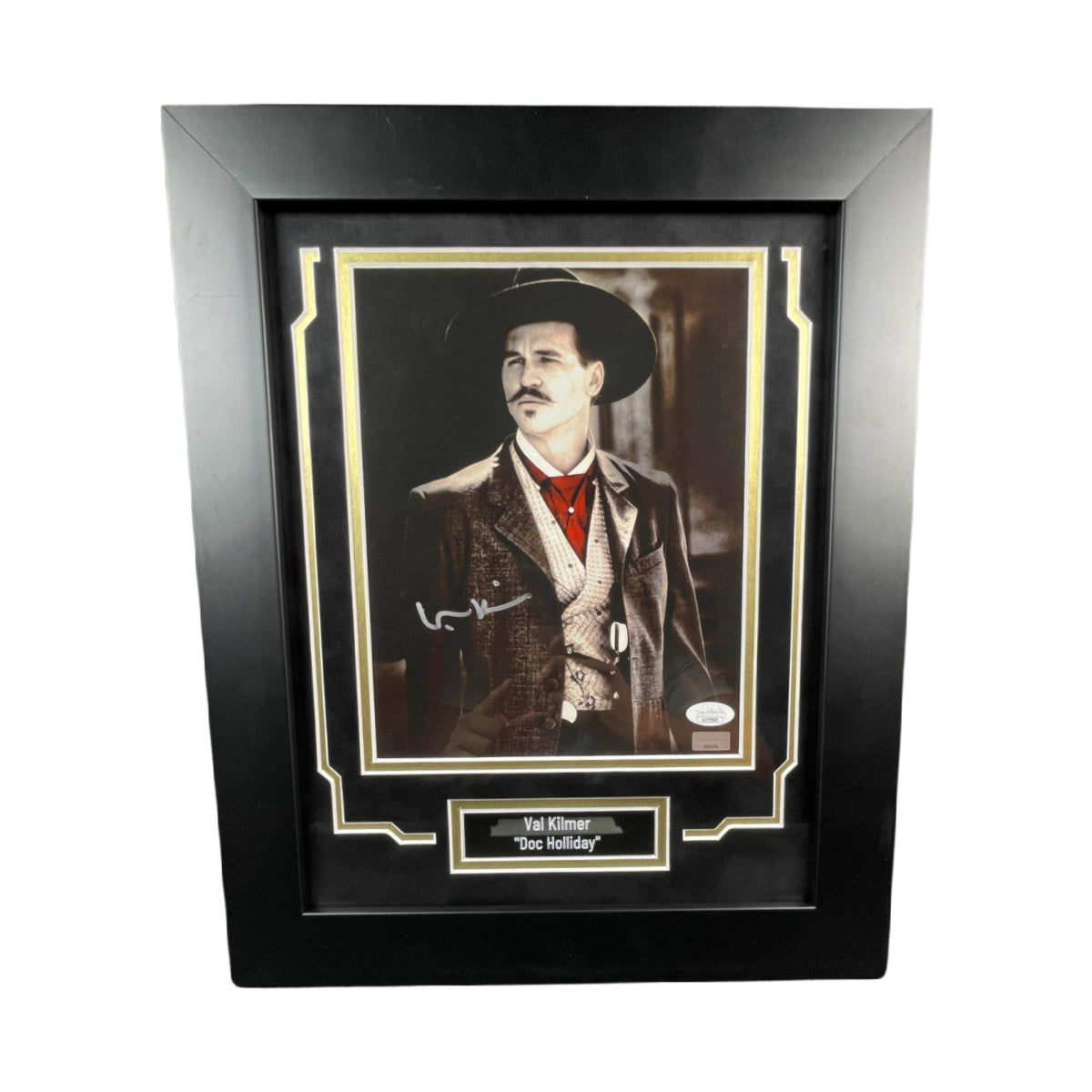 Val Kilmer Signed 8x10 Photo Framed Tombstone Doc Holliday Autographed JSA COA
