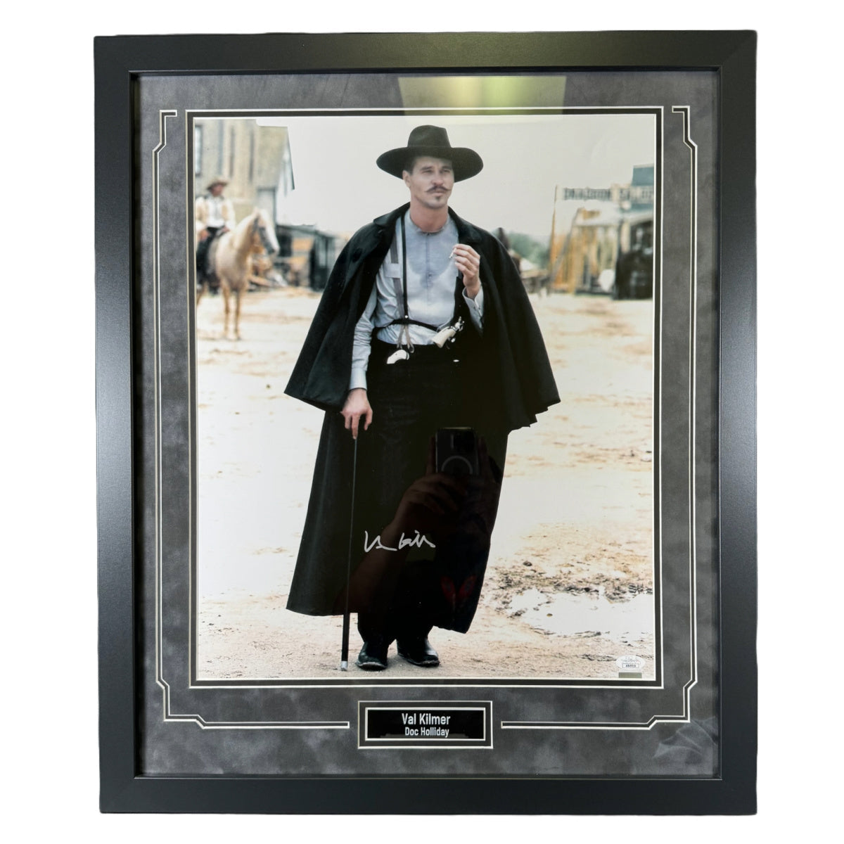 Val Kilmer Signed & Custom Framed 16x20 Photo Tombstone Doc Holliday JSA COA