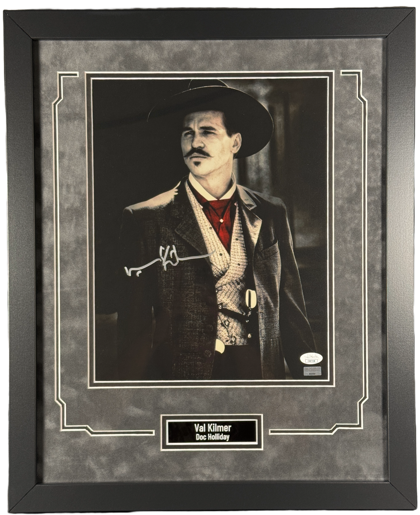Val Kilmer Signed Framed 11x14 Photo Tombstone Doc Holliday Autographed JSA COA