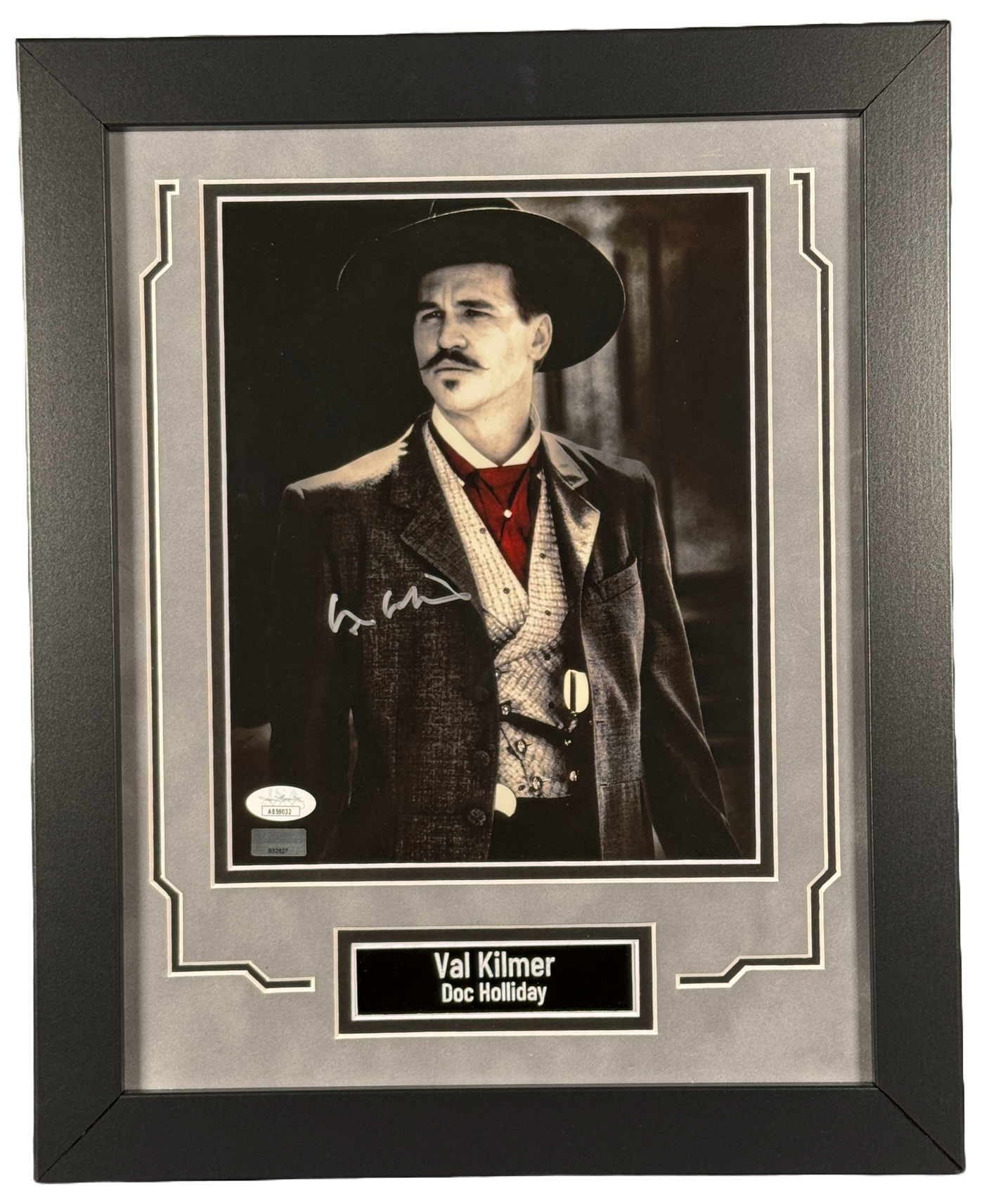 Val Kilmer Signed Framed 8x10 Photo Tombstone Doc Holliday Autographed JSA COA