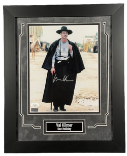 Image of Val Kilmer Signed Framed 8x10 Photo Tombstone Doc Holliday Autographed JSA COA