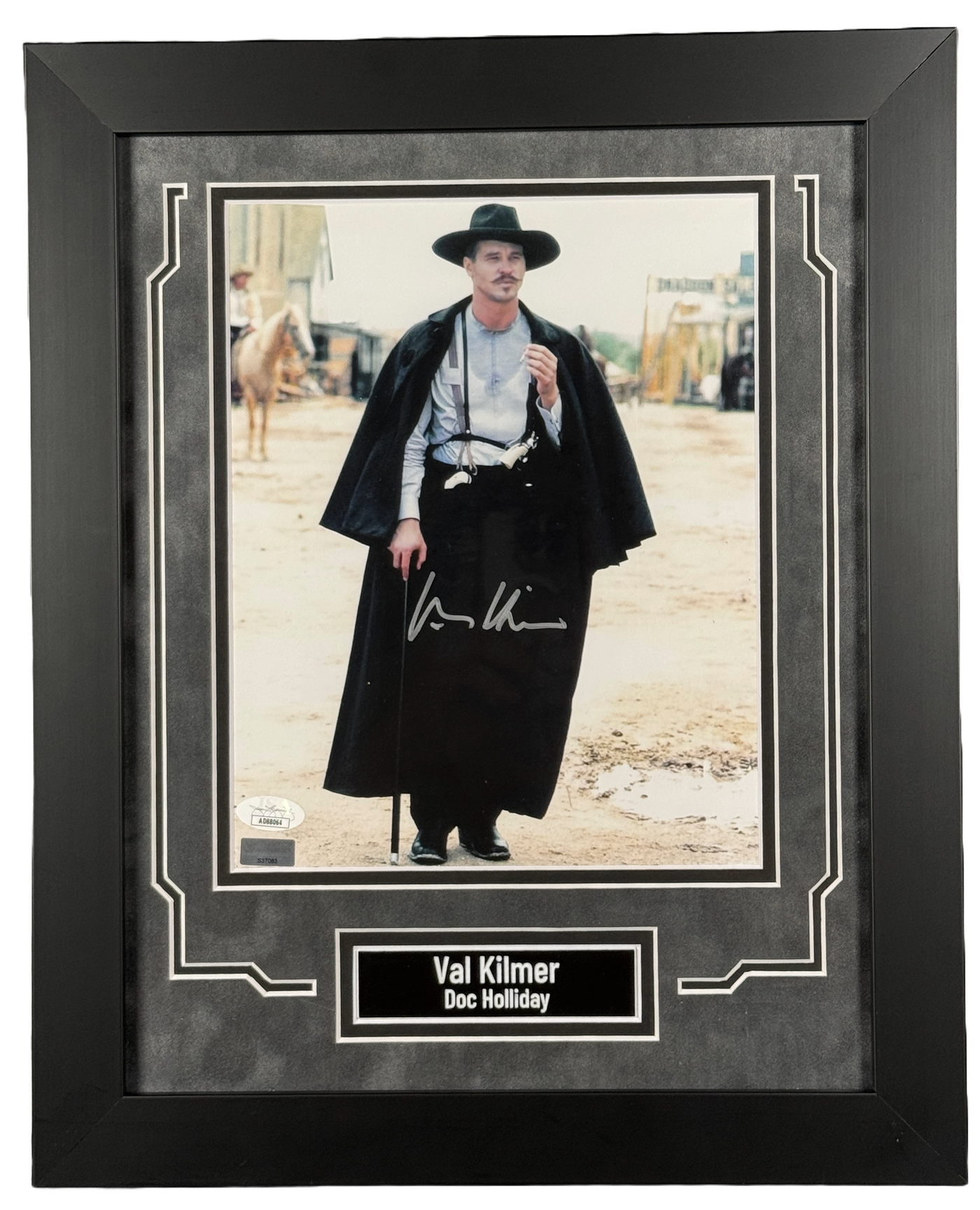 Val Kilmer Signed Framed 8x10 Photo Tombstone Doc Holliday Autographed JSA COA