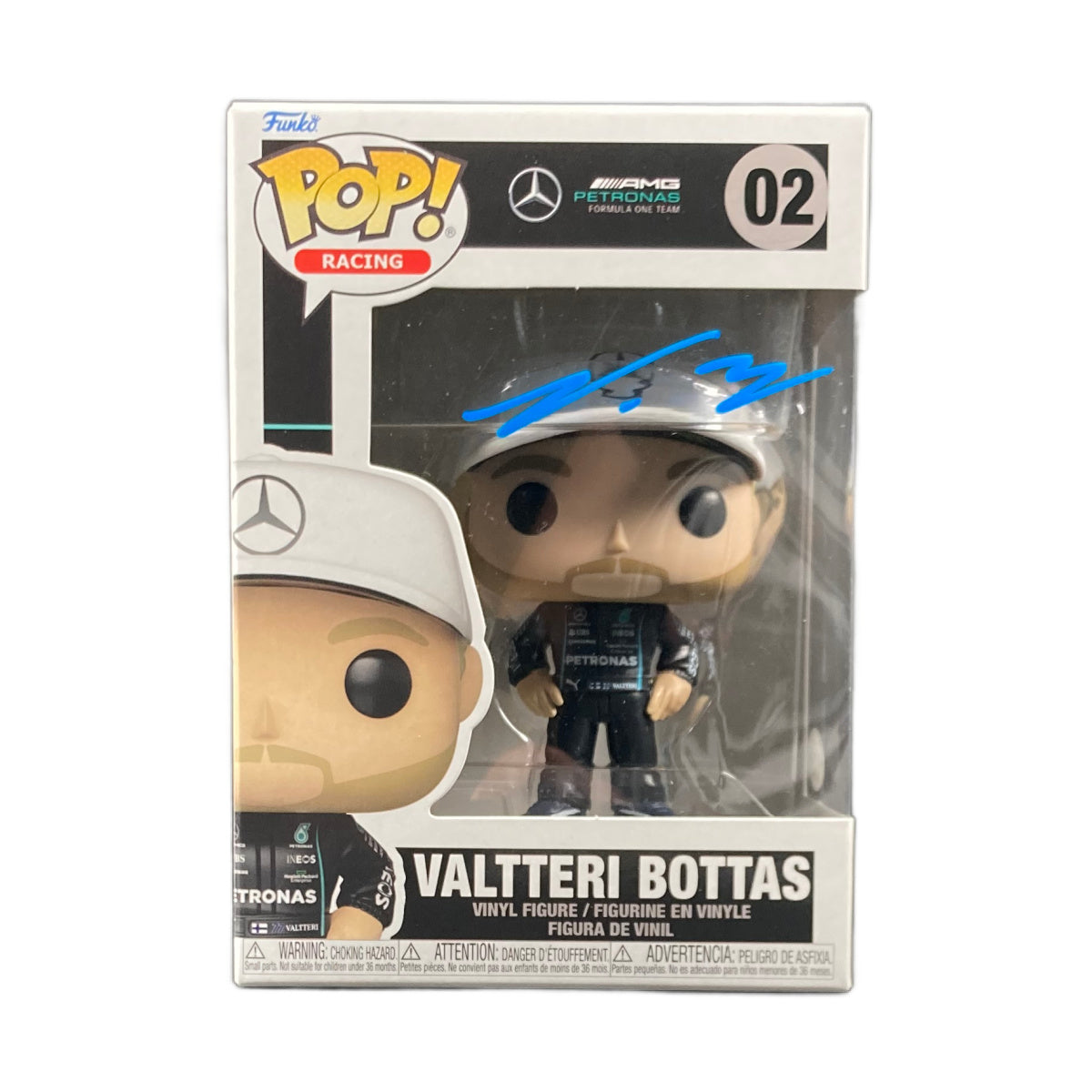 Valtteri Bottas Signed Funko POP Mercedes Benz AMG F1 Autographed ACOA