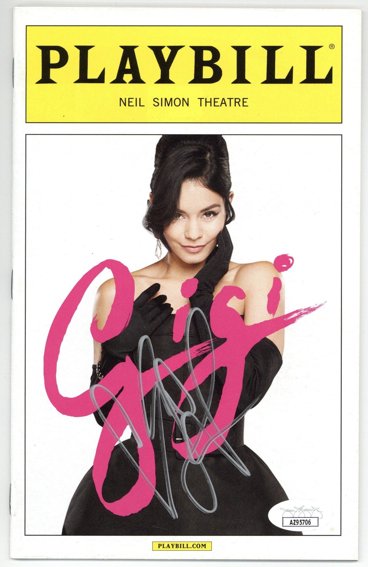 Vanessa Hudgens Signed Gigi Playbill Autographed JSA COA