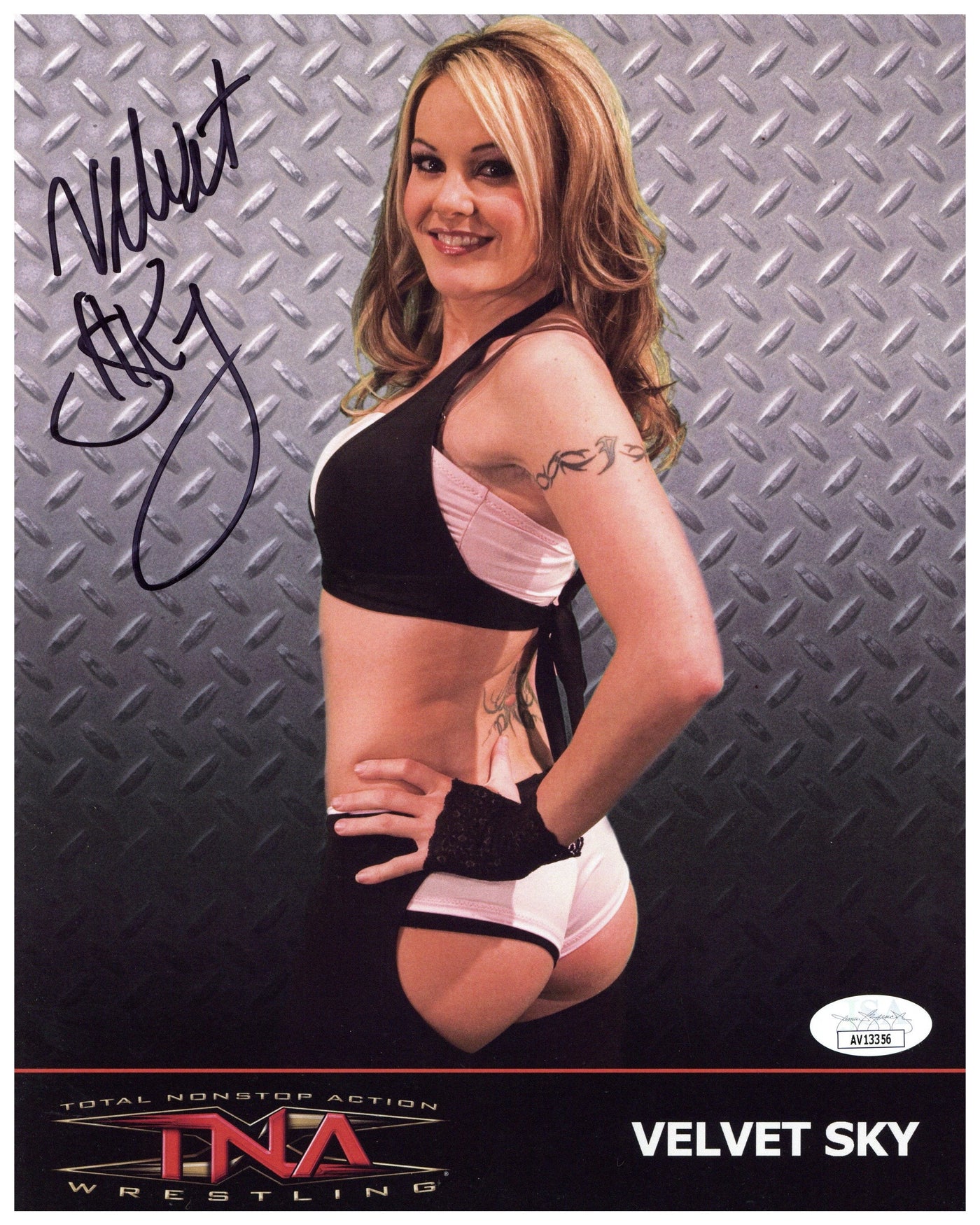 Velvet Sky Signed 8x10 Photo TNA Wrestler Autographed JSA COA