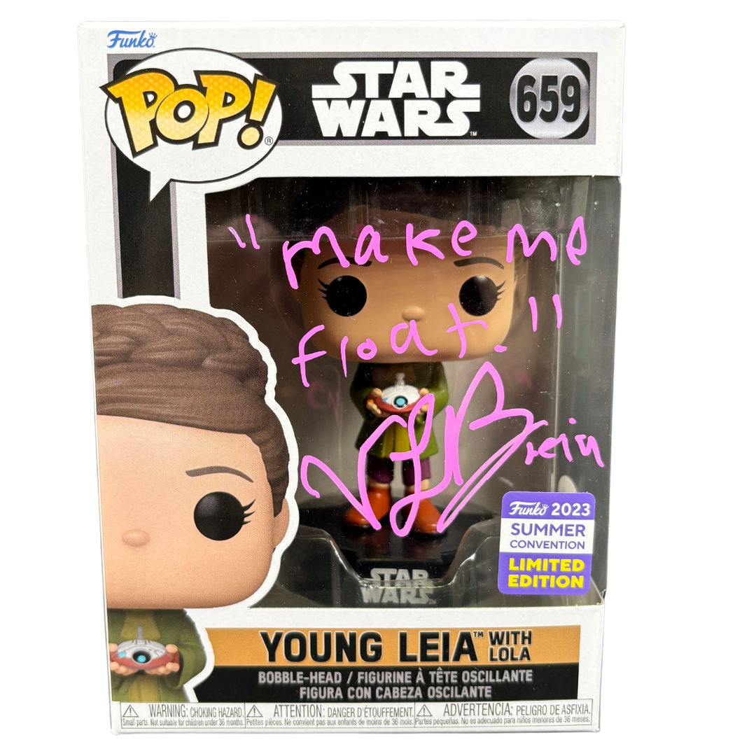 Vivien Lyra Blair Signed Funko POP Star Wars Young Leia Autographed JSA COA