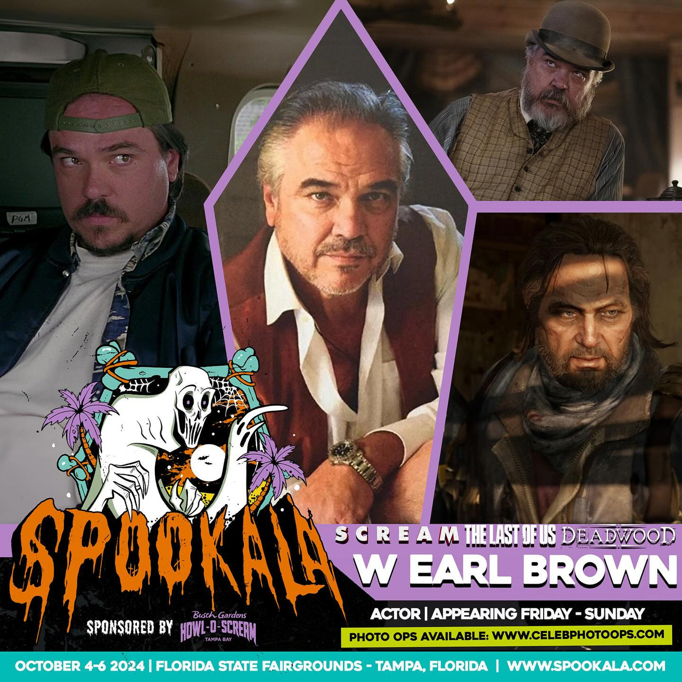 W Earl Brown Official Autograph Mail-In Service - Spookala 2024