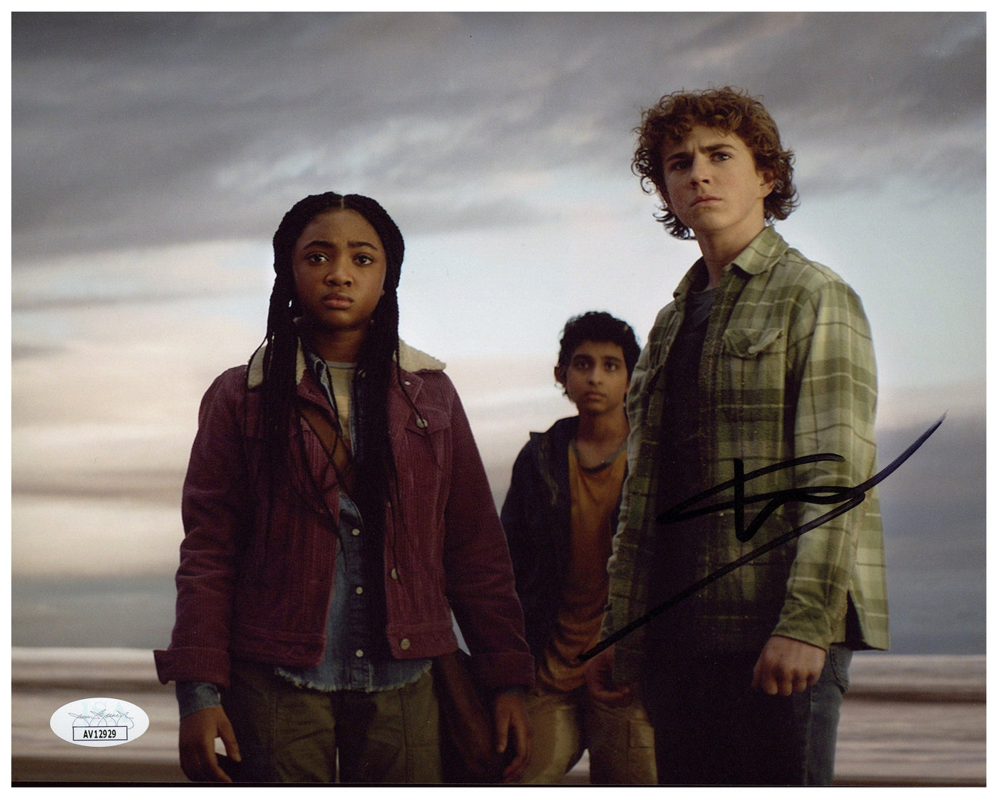 Walker Scobell Signed 8x10 Photo Percy Jackson and the Olympians Autographed JSA #2