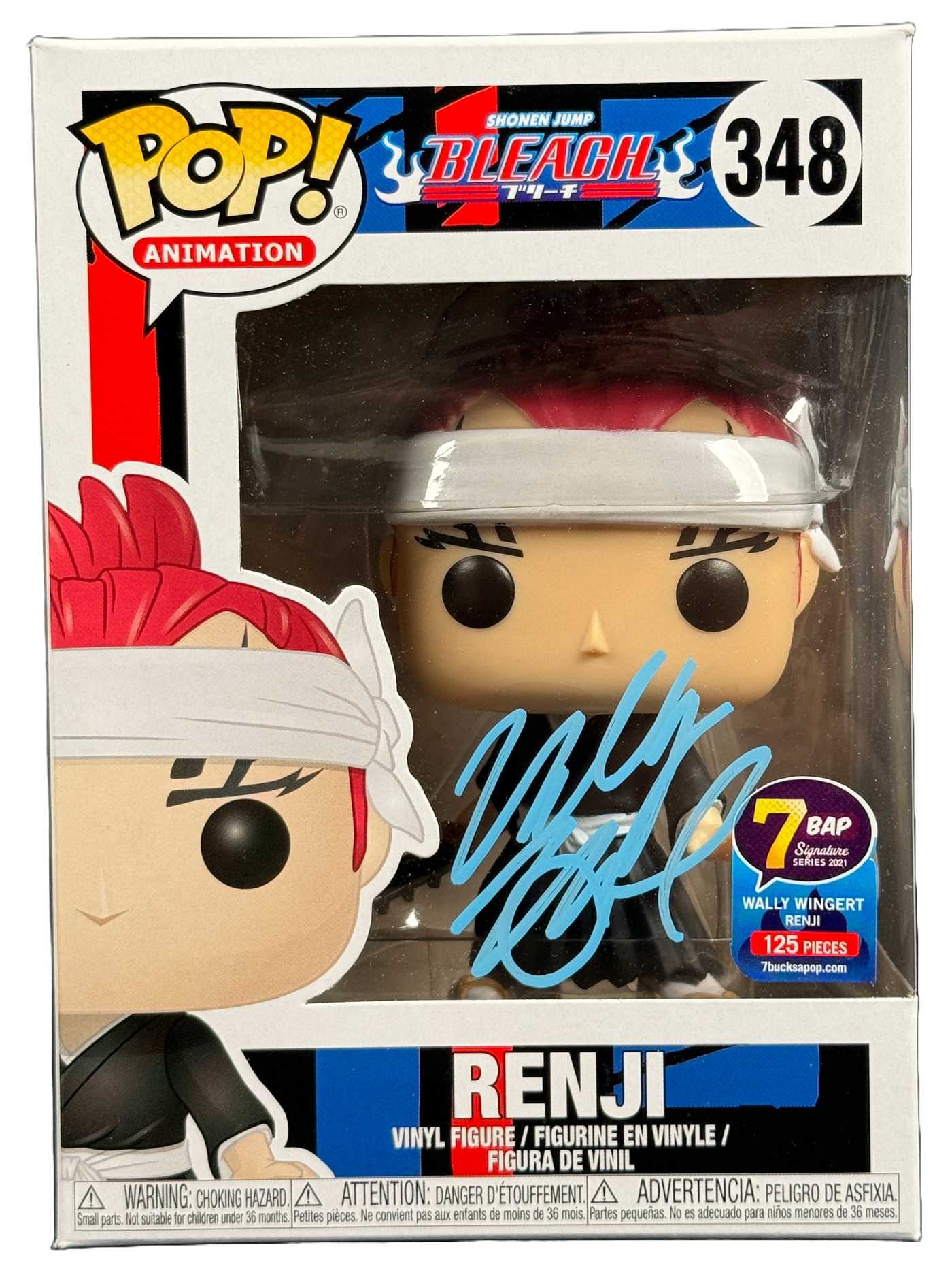 Wally Wingert Signed Funko POP 348 Bleach Renji Autographed JSA