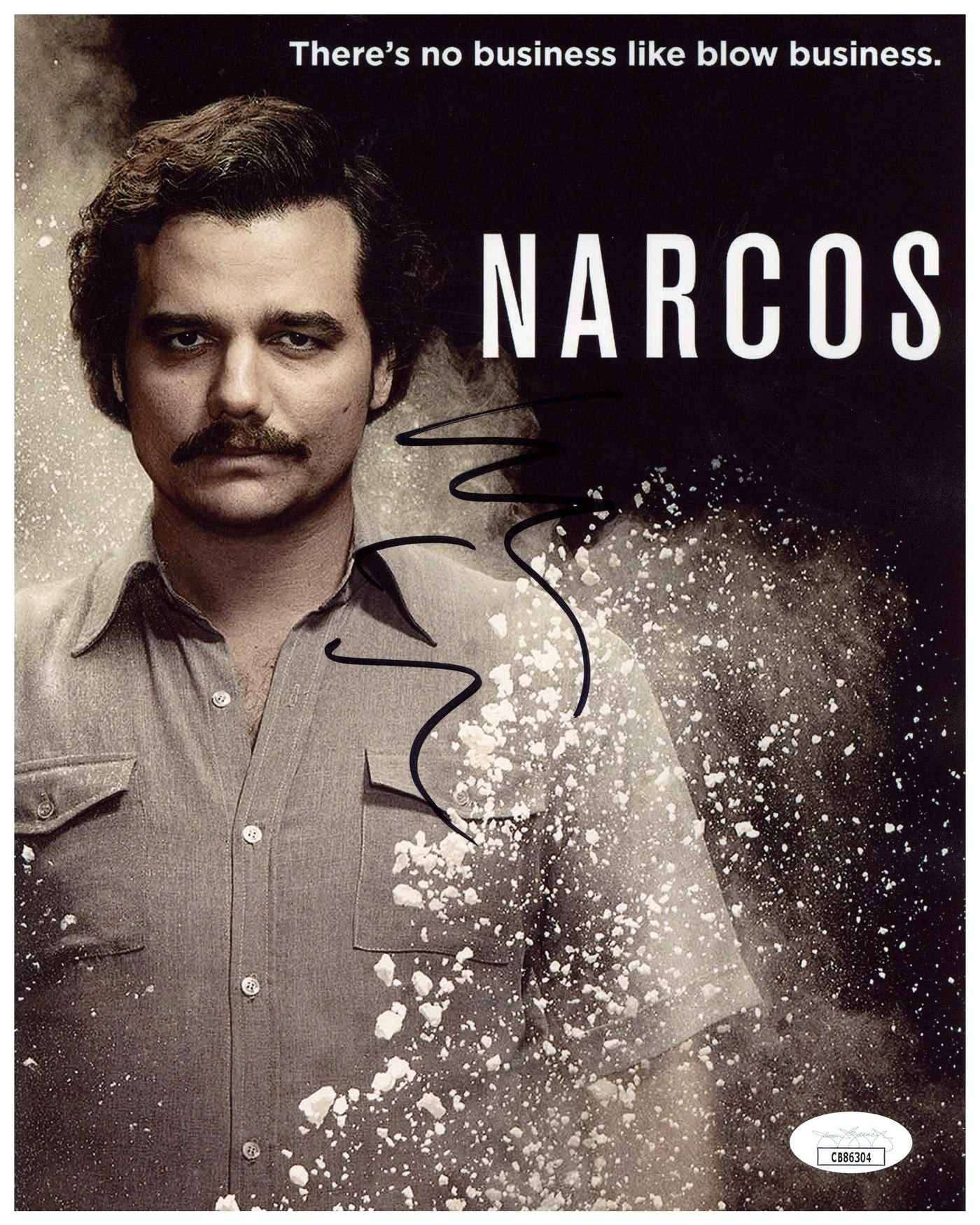 Warner Moura Signed 8x10 Photo Narcos Pablo Escobar Autographed JSA COA