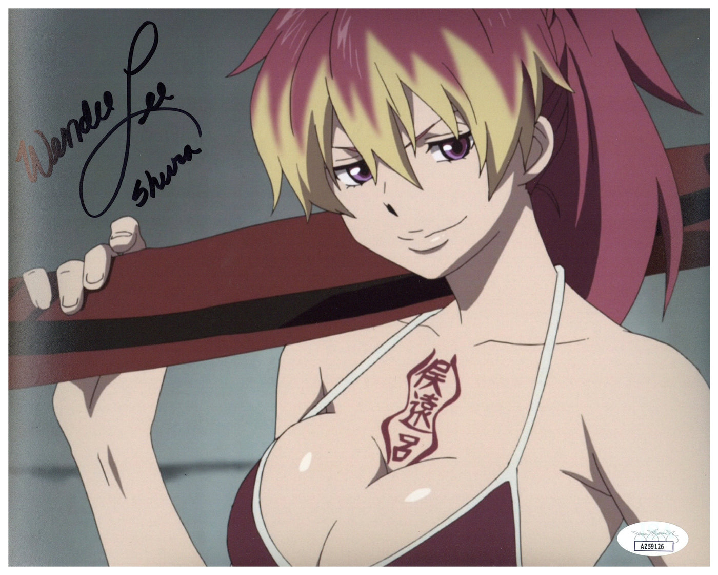 Wendee Lee Signed 8x10 Photo Blue Exorcist The Movie Shura Autographed JSA COA