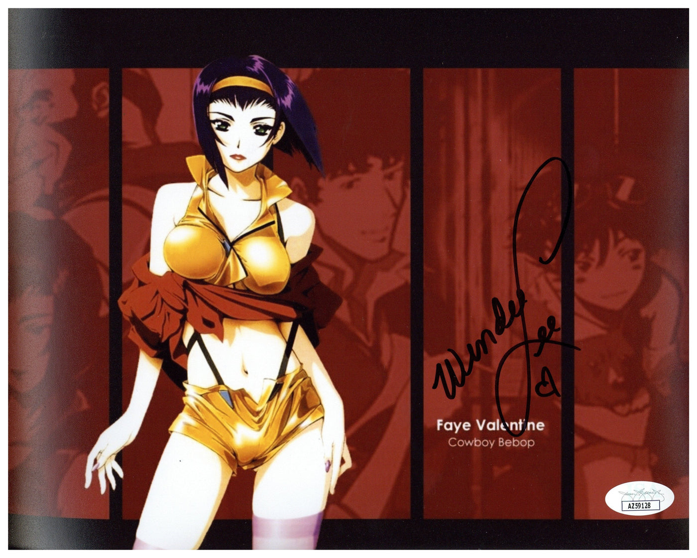 Wendee Lee Signed 8x10 Photo Cowboy Bebop Faye Valentine Autographed JSA COA