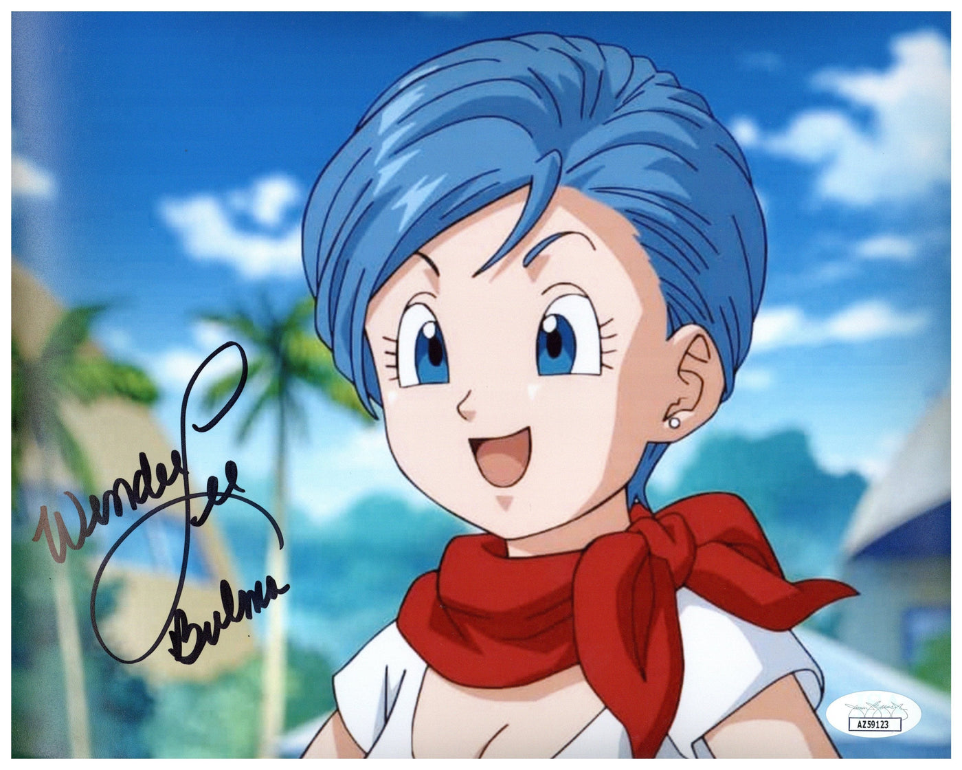 Wendee Lee Signed 8x10 Photo Dragon Ball Super Bulma Autographed JSA COA