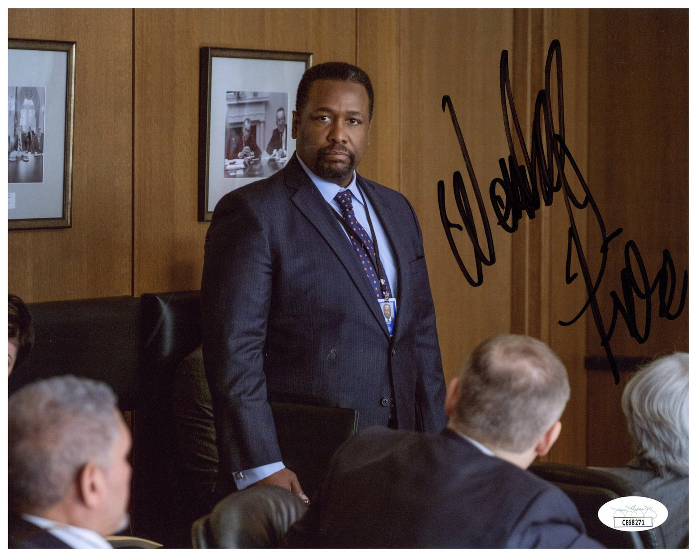 Wendell Pierce Signed 8x10 Photo Jack Ryan Autographed JSA COA 2