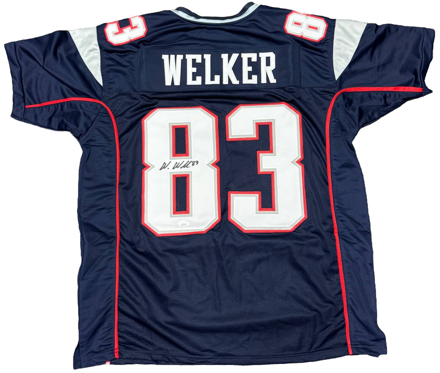 Wes Welker Signed New England Patriots Pro Style Jersey JSA COA