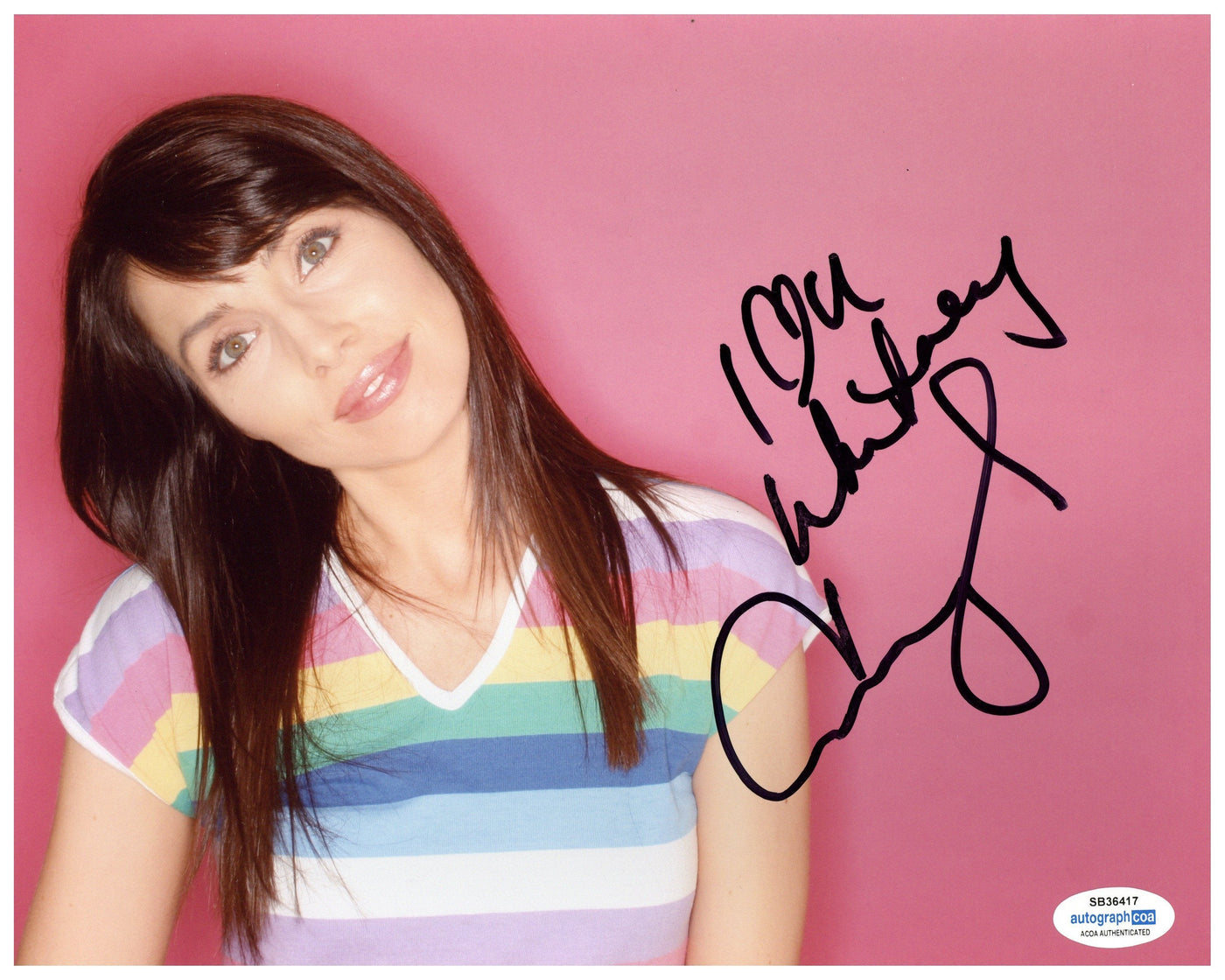 Whitney Cummings Signed 8x10 Photo Comedy Autographed JSA COA