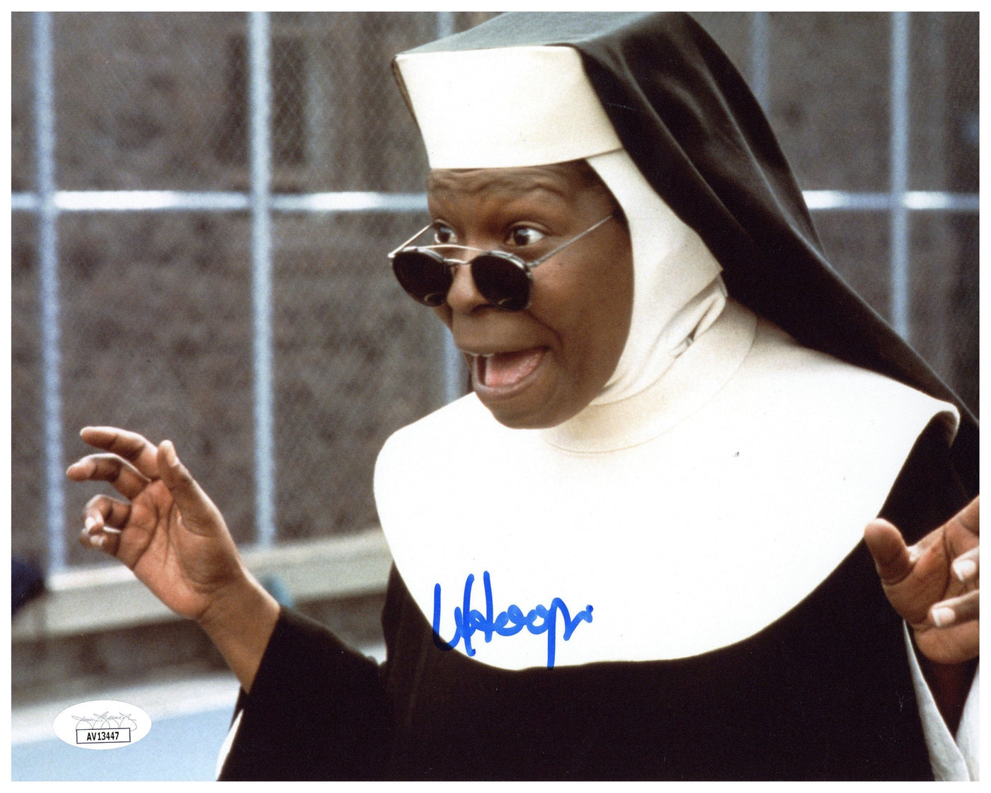 Whoopi Goldberg Signed 8x10 Photo Sister Act Authentic Autographed JSA COA