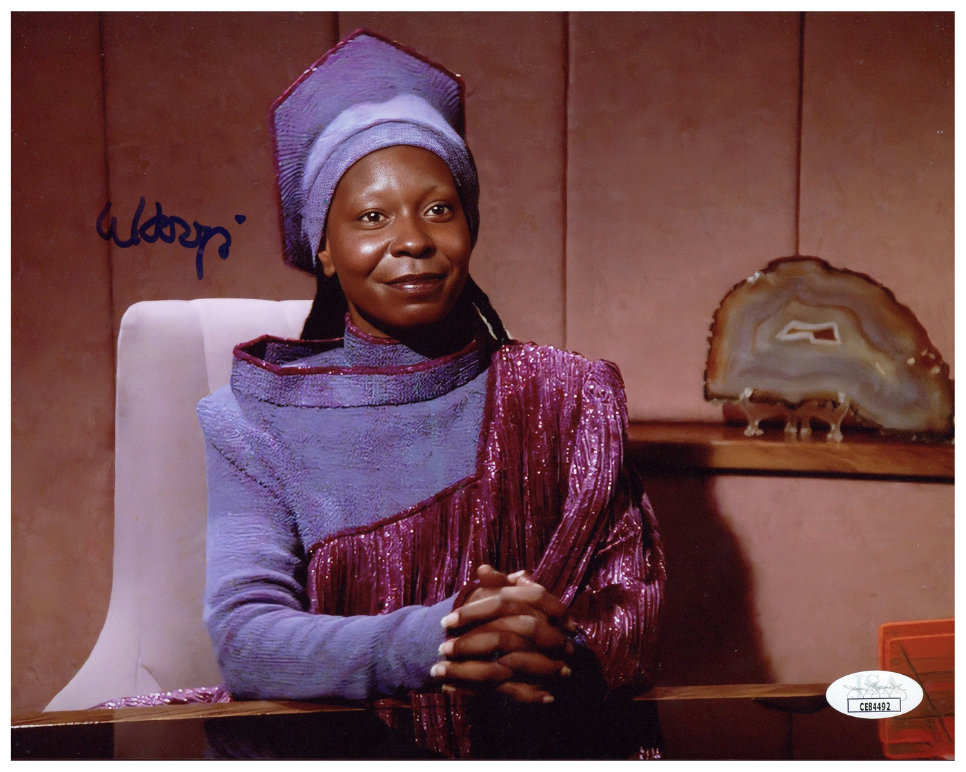 Whoopi Goldberg Signed 8x10 Photo Star Trek: Generations Autographed JSA COA #6