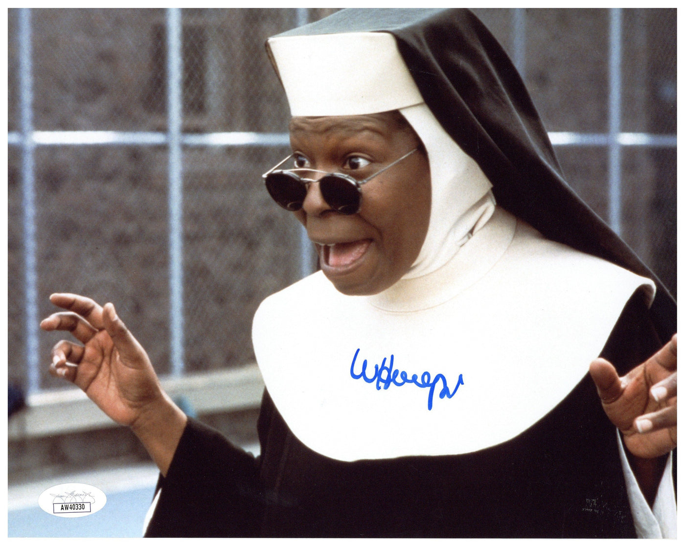 Whoopi Goldberg Signed 8x10 Photograph Sister Act Autograph JSA COA