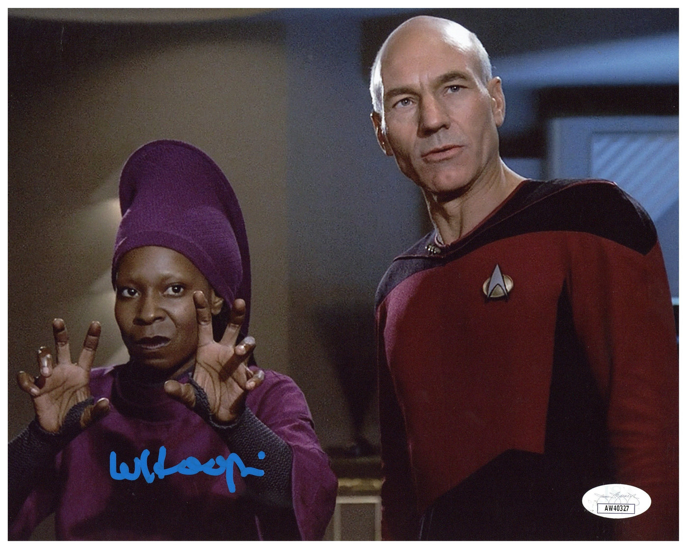 Whoopi Goldberg Signed 8x10 Photograph Star Trek Autographed JSA COA #2