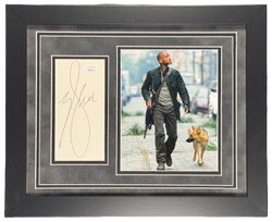 Image of Will Smith Signed Cut Custom Framed I Am Legend Autographed JSA COA