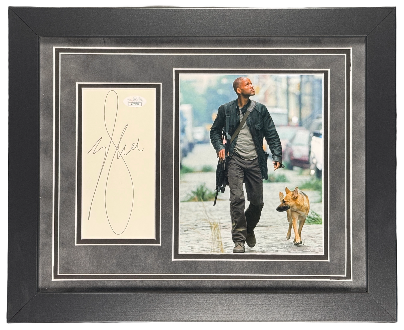 Will Smith Signed Cut Custom Framed I Am Legend Autographed JSA COA