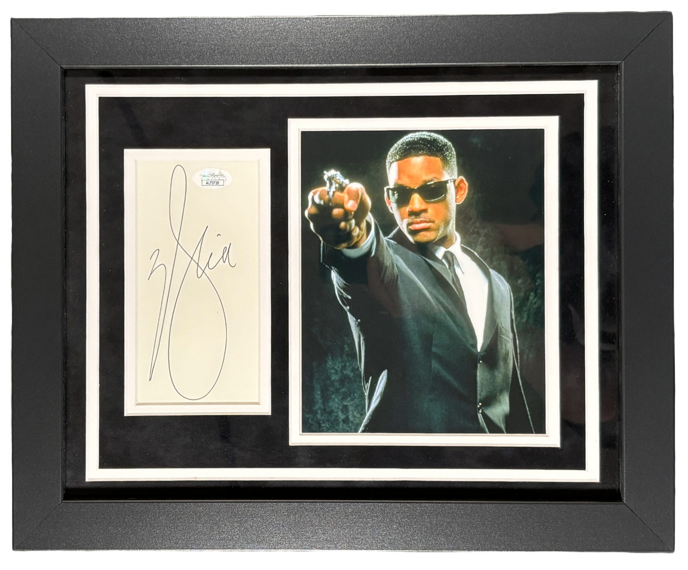 Will Smith Signed Cut Custom Framed Men In Black Autographed JSA COA