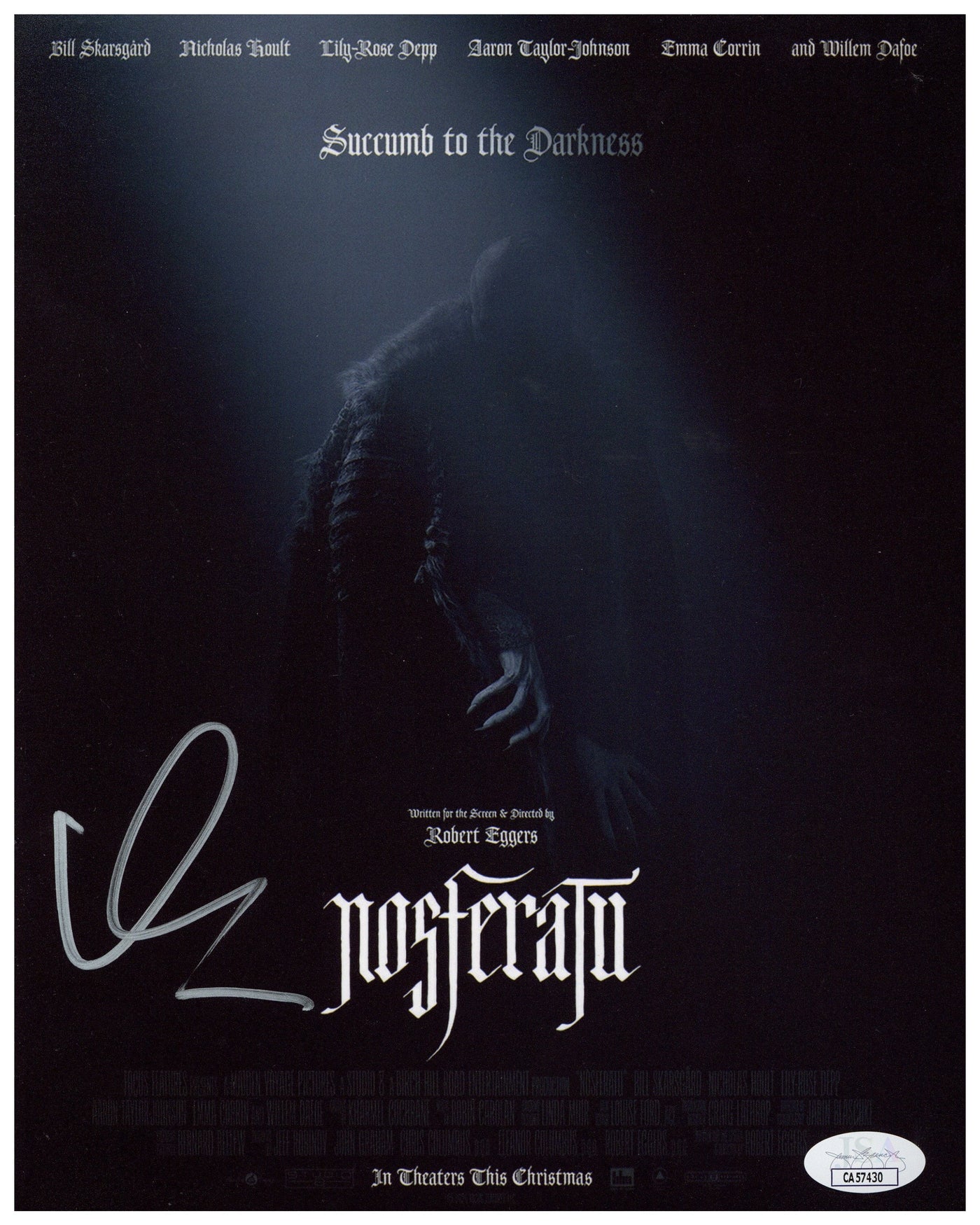 Willem Dafoe Signed 8x10 Photo Nosferatu Autographed JSA COA