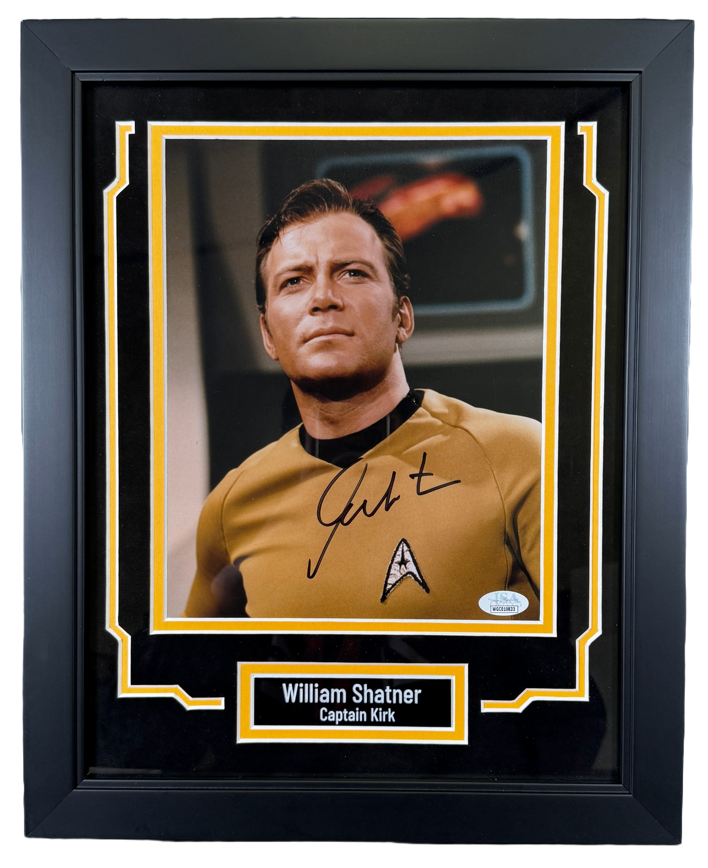 William Shatner Signed Custom Framed Star Trek Captain Kirk 8x10 Photo JSA COA