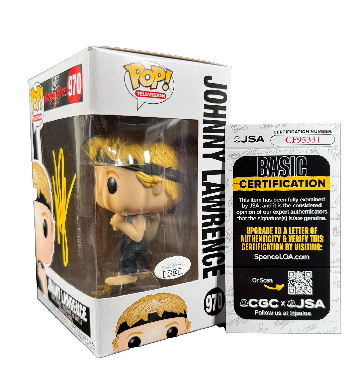 William Zabka Signed Funko Pop Johnny Cobra Kai Autographed JSA COA