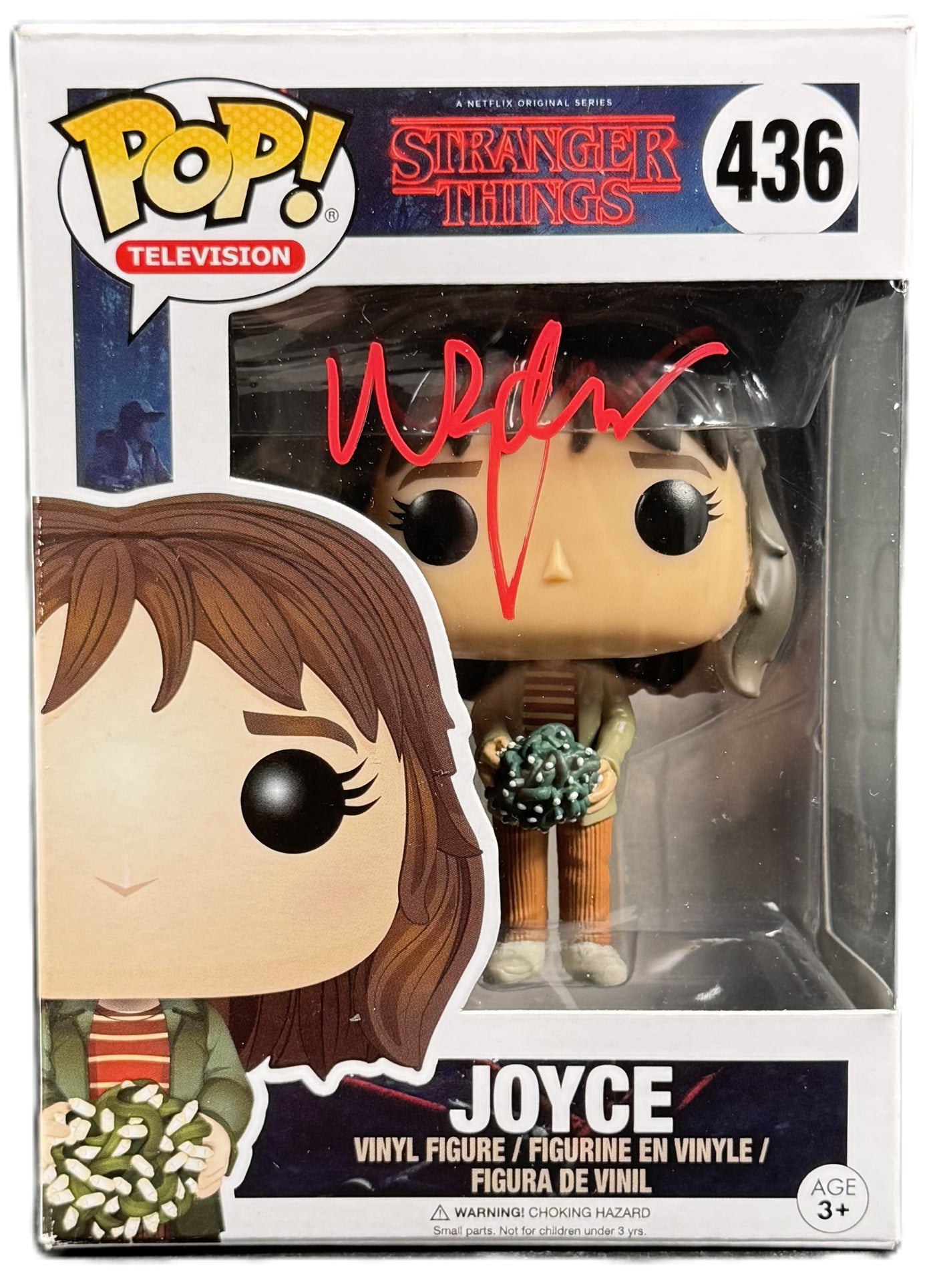 Winona Ryder Signed Funko Pop Stranger Things Joyce #436 Autographed SWAU COA