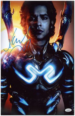 Image of Xolo Maridueña Signed 11x17 Photo Blue Beetle Autographed JSA COA