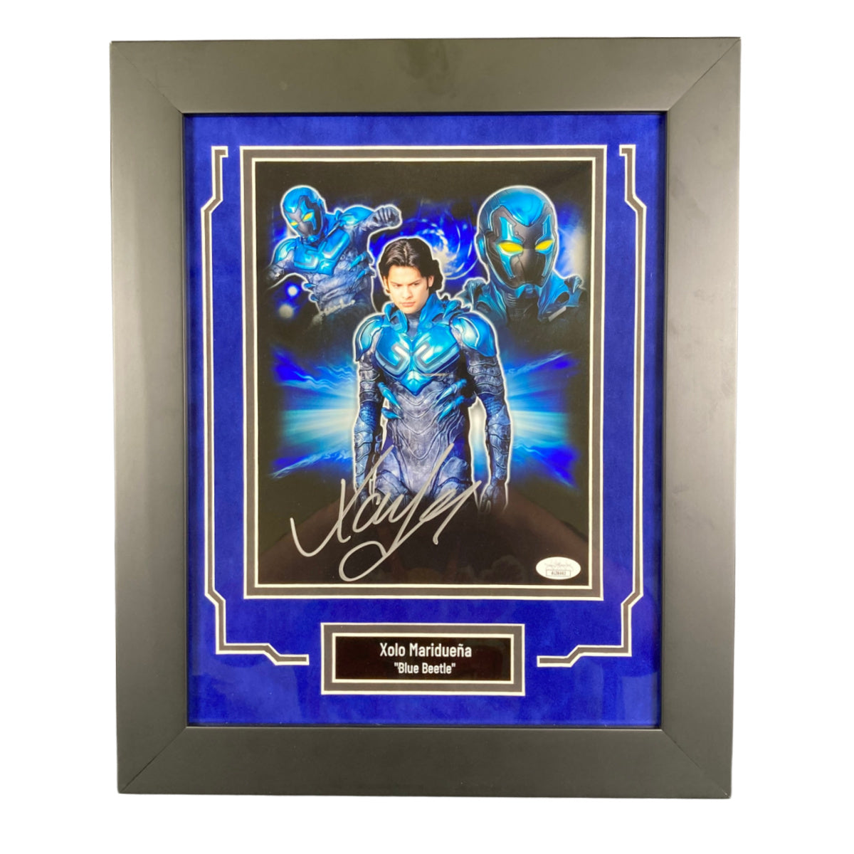 Xolo Maridueña Signed 8x10 Photo Framed Blue Beetle Autographed JSA COA