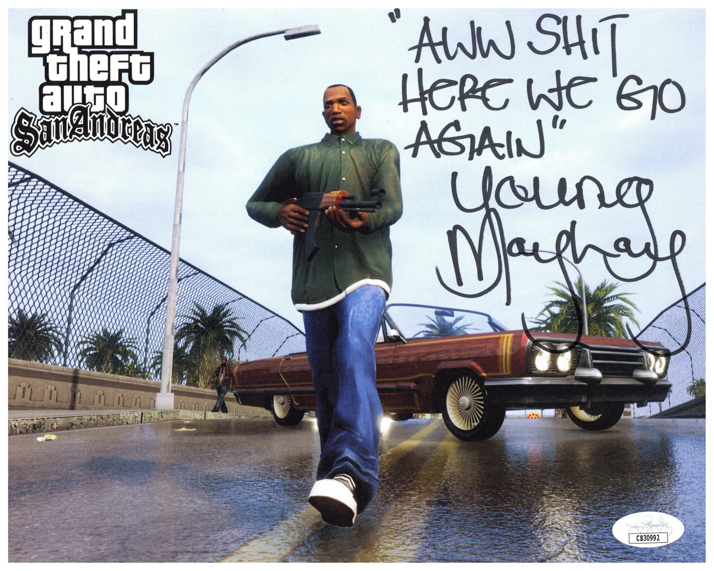 Young Maylay Signed 8x10 Photo GTA San Andreas Autographed JSA COA