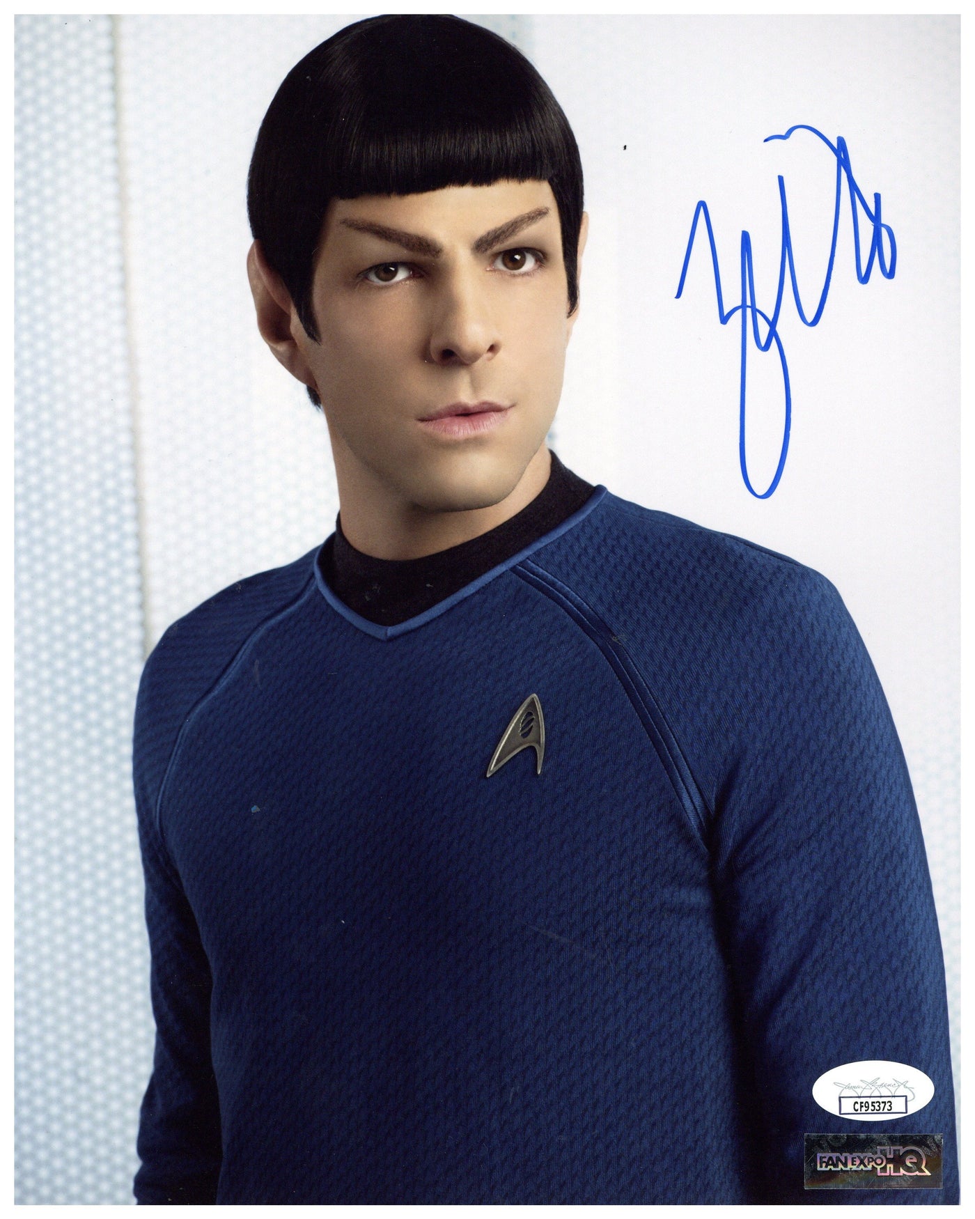 Zachary Quinto Signed 8x10 Photo Star Trek Spock Autographed JSA COA #3