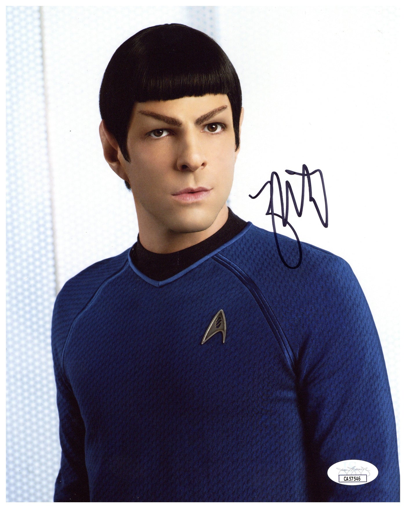 Zachary Quinto Signed 8x10 Photo Star Trek Spock Autographed JSA COA