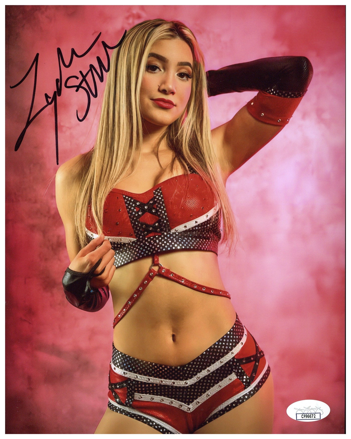 Zayda Steel Signed 8x10 Photo WWE Wrestler Autographed JSA COA 2