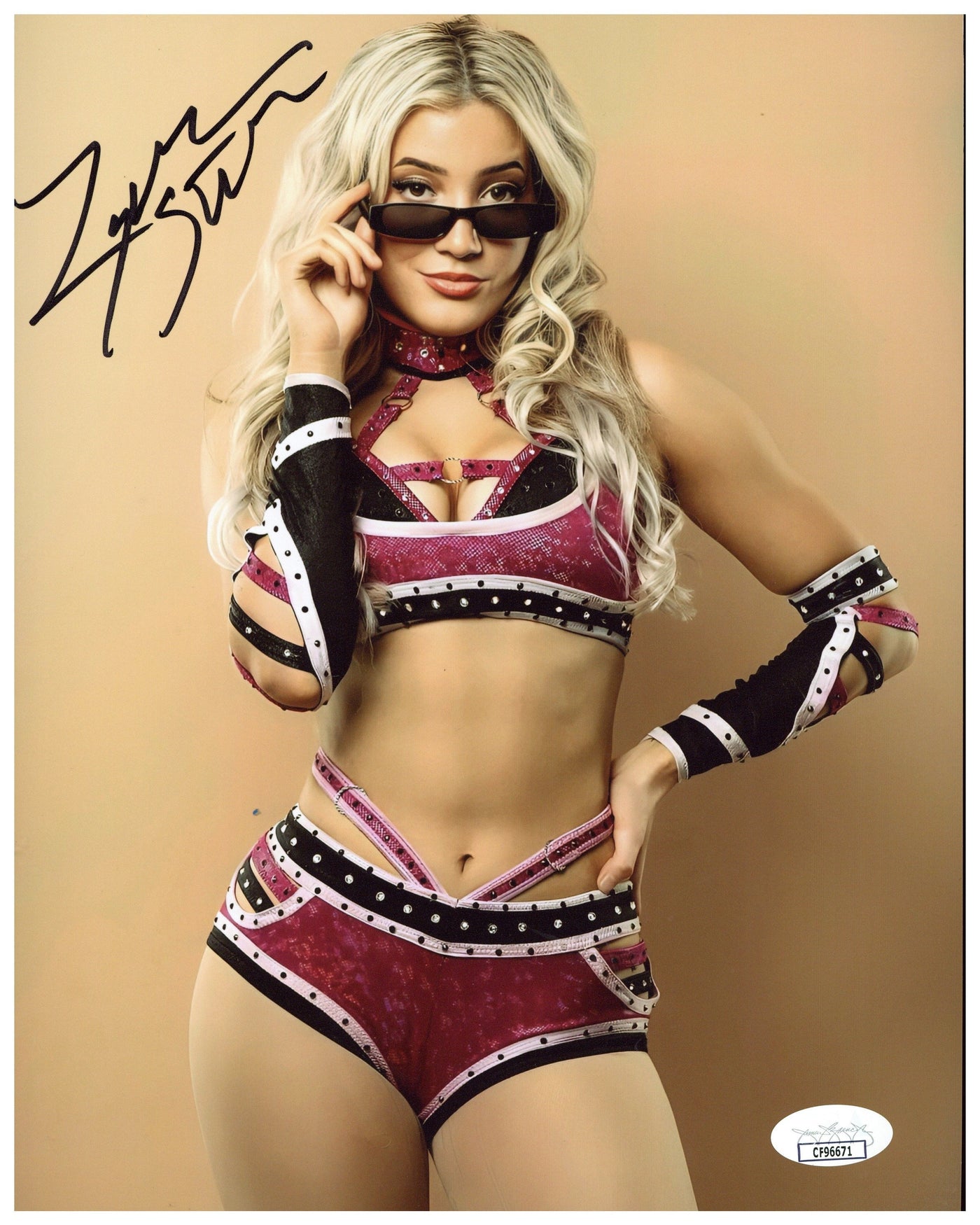 Zayda Steel Signed 8x10 Photo WWE Wrestler Autographed JSA COA 3