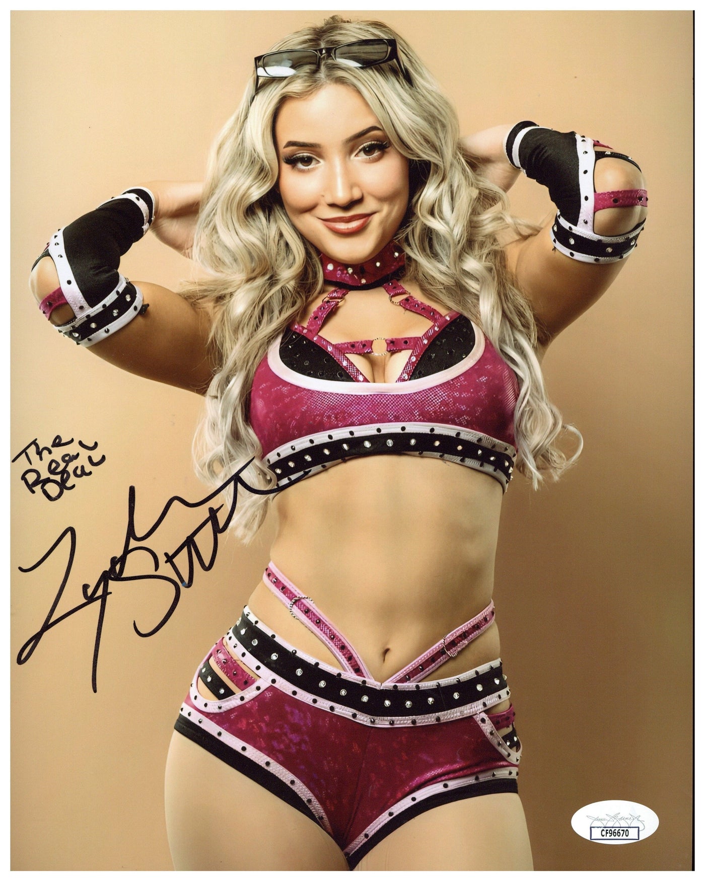 Zayda Steel Signed 8x10 Photo WWE Wrestler Autographed JSA COA 4