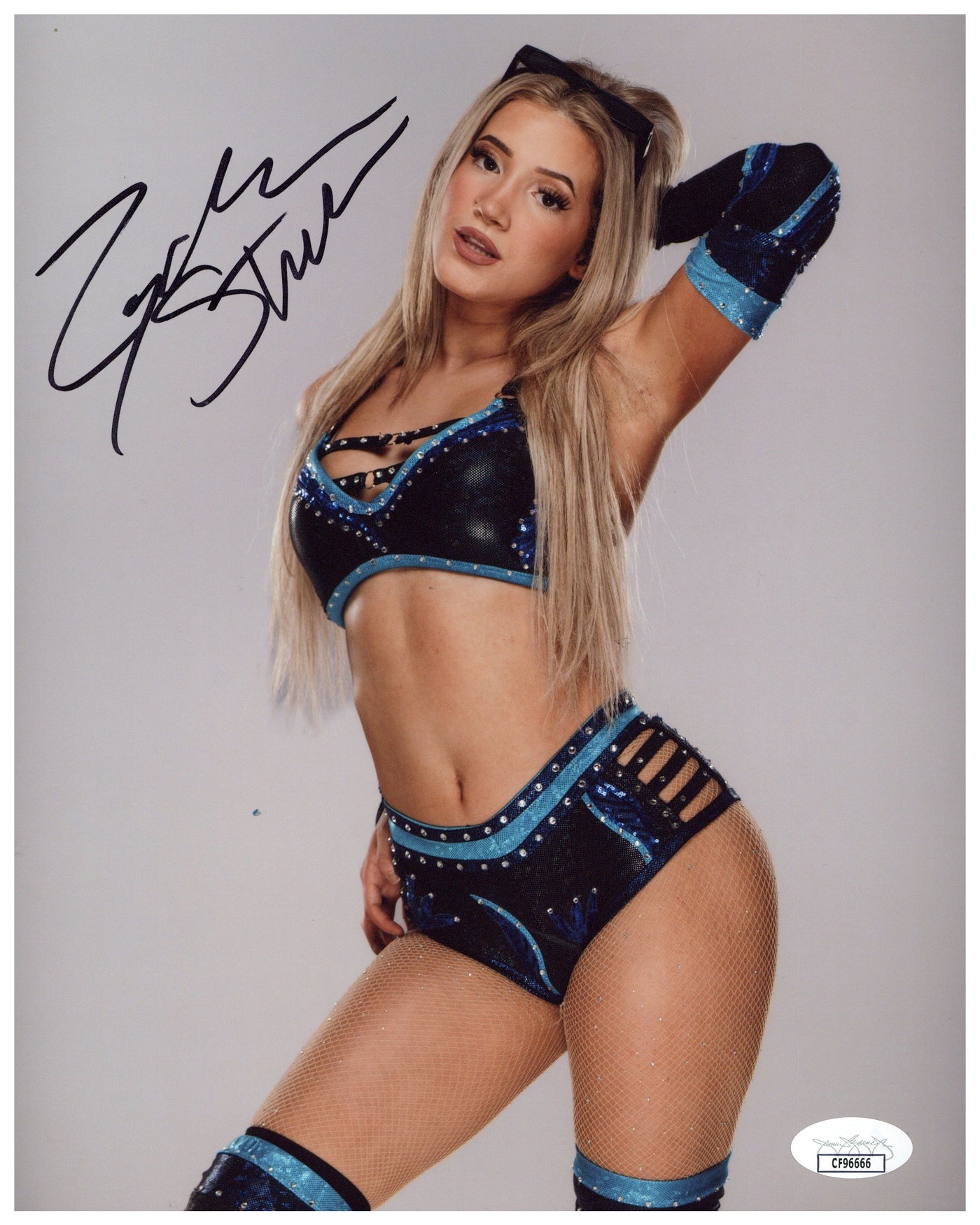 Zayda Steel Signed 8x10 Photo WWE Wrestler Autographed JSA COA 8
