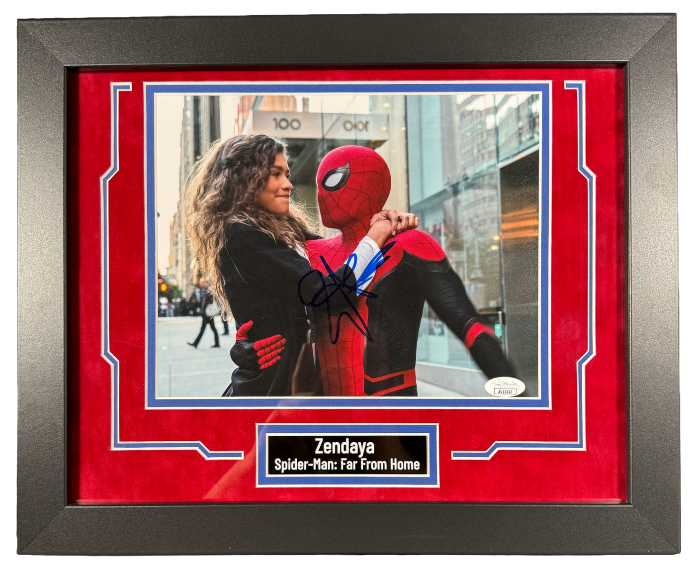 Zendaya Signed And Custom Framed 8x10 Photo Spider-Man MJ Authentic Autographed JSA COA