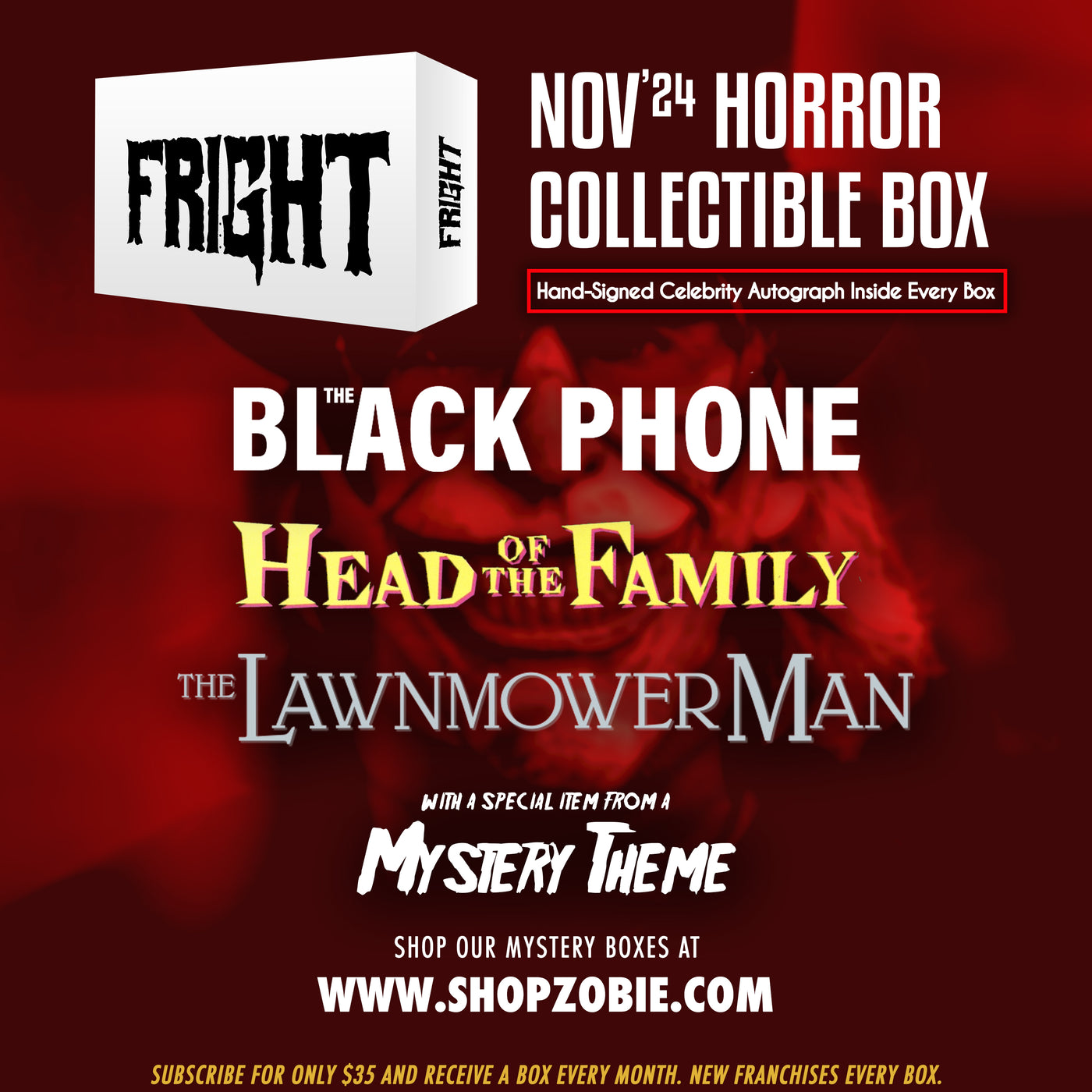 Zobie Fright Monthly Subscription