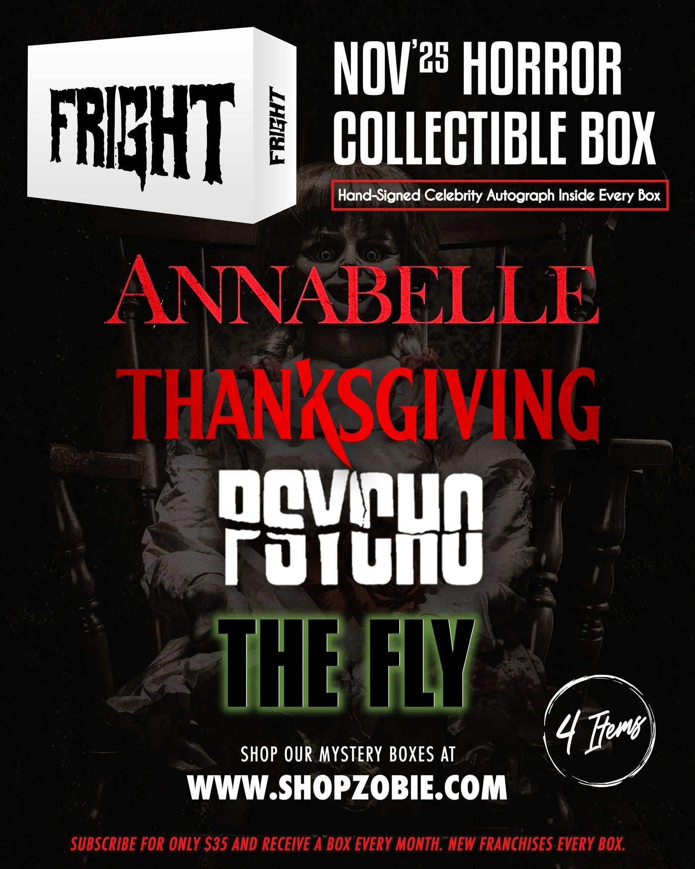 Zobie Fright Monthly Subscription