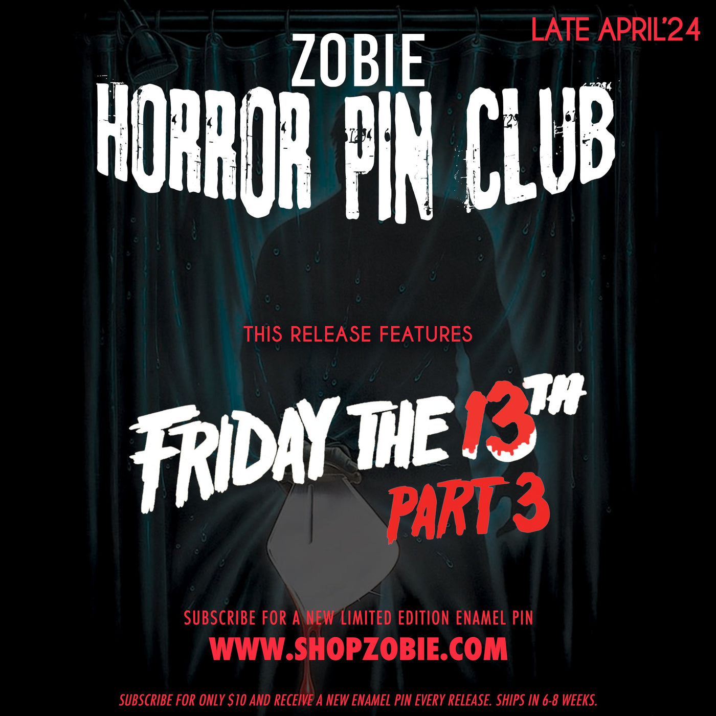Zobie Horror Pin Club - April 2024 Release (One-Time Purchase)