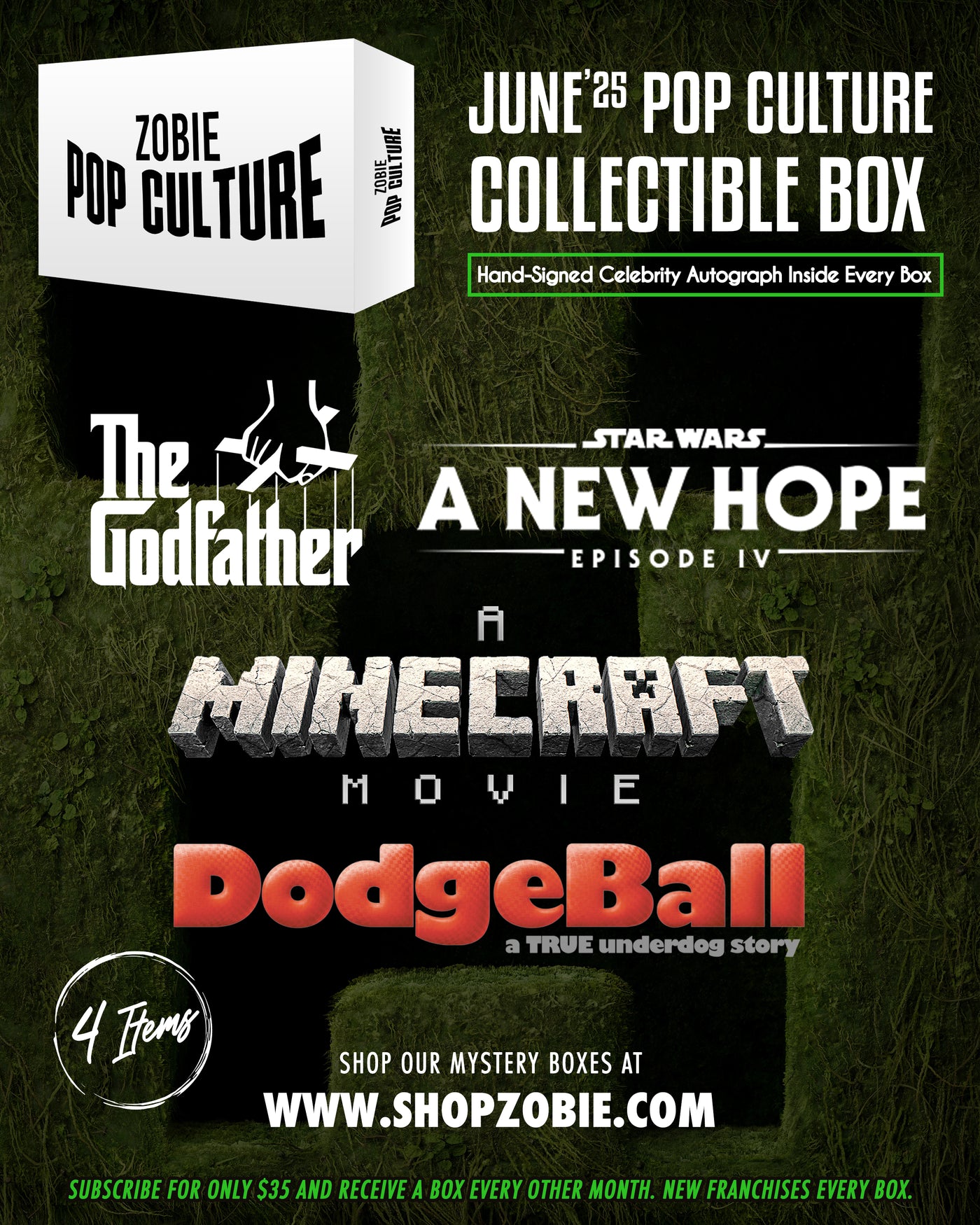 Zobie Pop Culture Bi-Monthly Subscription